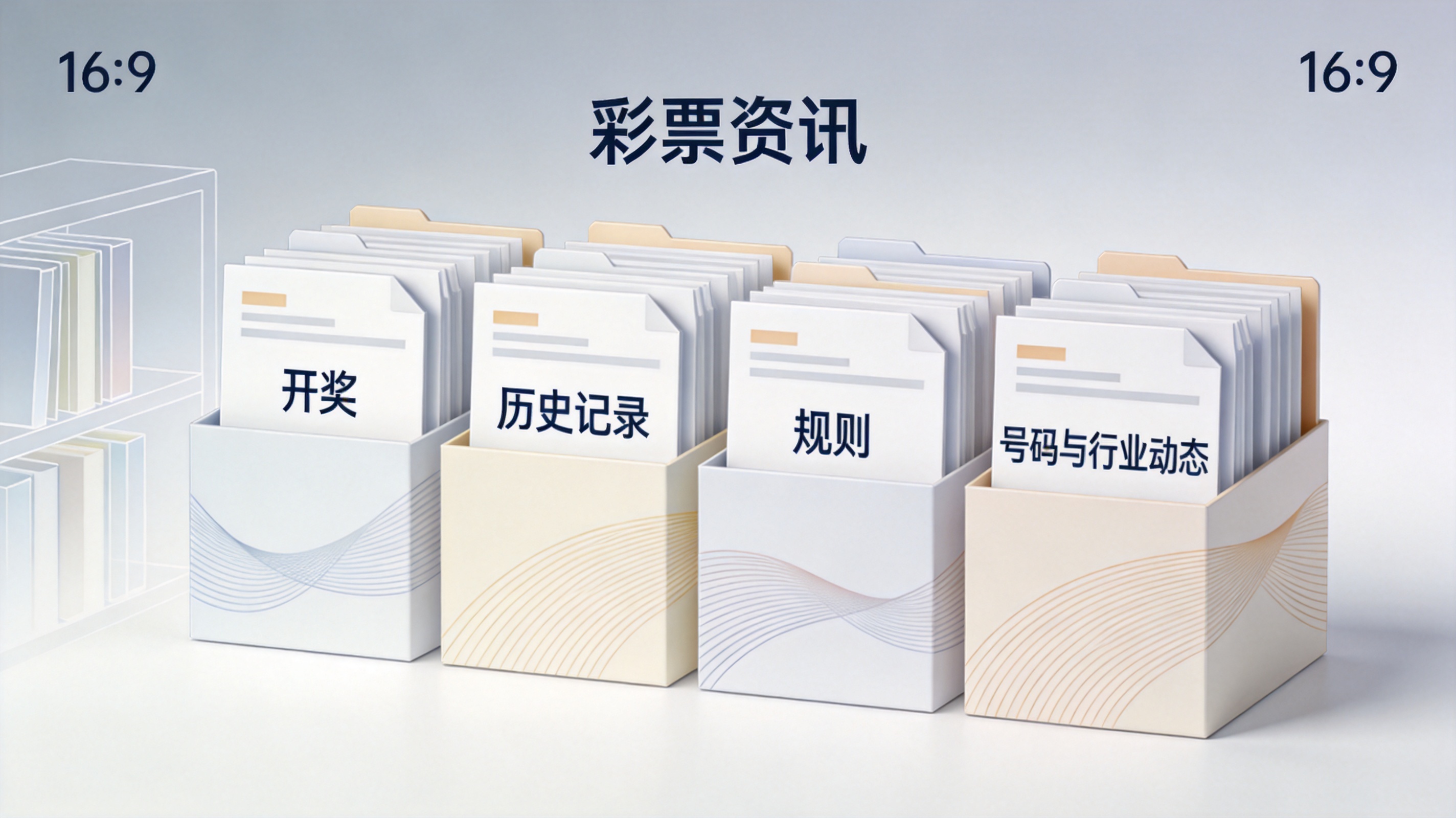 彩票资讯与公开数据资料分类整理的整体示意画面